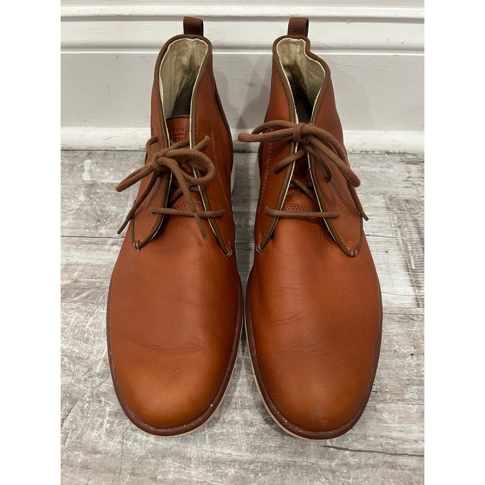 Mark Nason Skechers Mens 9.5 Cognac Brown Leather Chukka Boots 68862